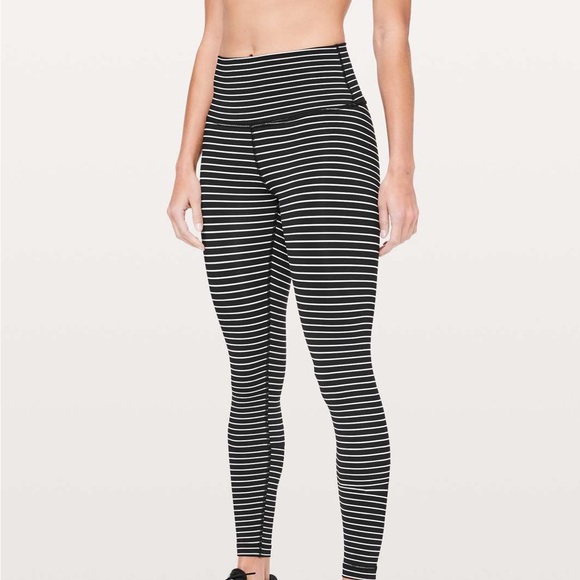 SOLD Lululemon Striped Wunder Under - Picture 1 of 4